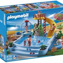 Jeu de construction Playmobil – Piscine avec toboggan