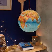 Globe lumineux suspendu