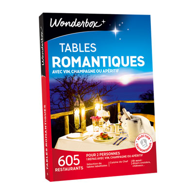 Tables romantiques –  Coffret Wonderbox